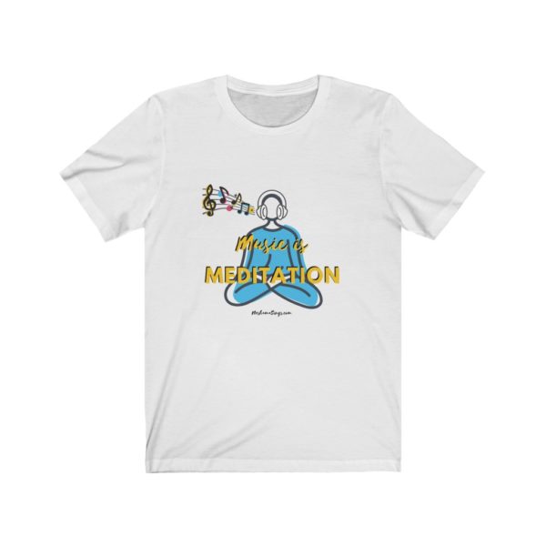 Music is Meditation Unisex T-Shirt (blue)